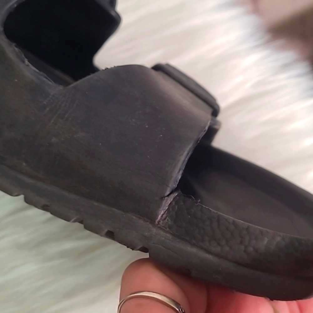Birkenstock Gizeh Essentials Sandal Black Mens Size 45 / US 12 290 NEEDS REPAIR - Picture 9 of 16